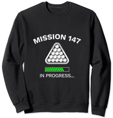 Snookerqueue Sports 147 Break Maximum Triangel Sweatshirt