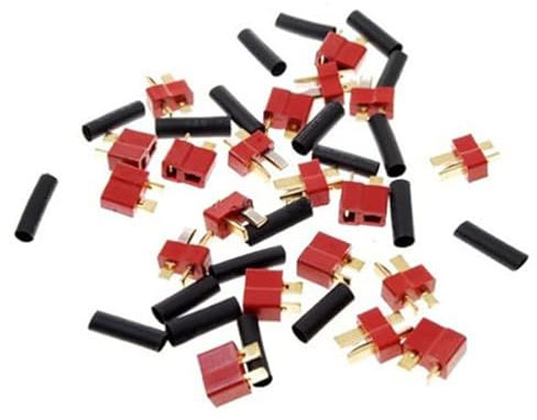 VILLCASE 10paare Set Mit Männlichen Und Weiblichen Anschlüssen Schrumpfschlauch Für Rc Lipo Batterien Flammhemmendes Material Belastbar