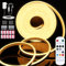 LYGKJ 5M LED Strip Warmweiss, 12V Dimmbar Timing mit Netzteil und APP Controller， 16.5FT LED Strip Silikon Neon Streifen, für Innen Aussenbereich Heim Küche Deko