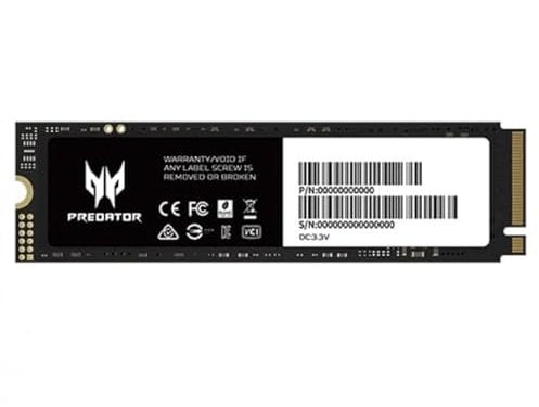 Acer Predator GM7 1TB SSD: M.2 2280 PCIe Gen 4 x4 NVMe 2.0, Read Speed Up to 7400 MB/s, Internal PC Solid State Drive for Laptop, Desktop and PS5