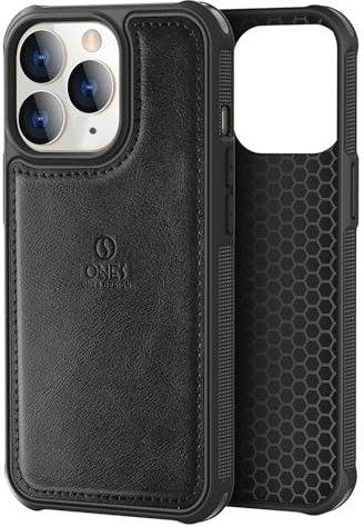 ONES for iPhone 11 Pro Max PU Leather Case 『 Shockproof Military Grade Protection Airbags 』『 Anti-fingerprint 』『 TPU Bumper Non-slip 』『Wireless Charging』 Sturdy Impact Absorb Shockproof Hard Cover