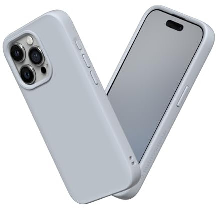 RHINOSHIELD Case Compatible with [iPhone 15 Pro Max] | SolidSuit - Shock Absorbent Slim Design Protective Cover with Premium Matte Finish 3.5M / 11ft Drop Protection - Ash Grey