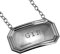 Cators Sterling Silver Gin Decanter Label - Fully Hallmarked .925 Recycled Silver Decanter Labels for Gin Bottle, 5cm (W) x 3cm (H) Label with 17cm Long Chain