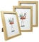 Mafagwre 3er-Set Bilderrahmen, Holz Fotorahmen mit Acrylglas, Photo Frames, Horizontal oder Vertikal für Wandbehänge oder Tischdekoration (Primärfarbe, 13x18 cm)