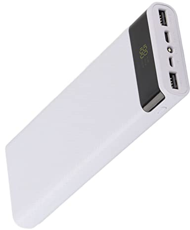 Fockety Tragbares Ladegerät mit Ultrahoher Kapazität, 26.800 MAh, Powerbank mit 2 USB-Ausgängen, Sicherer Externer Handy-Akku, Schnelles Laden, Kompatibel mit,und (White)