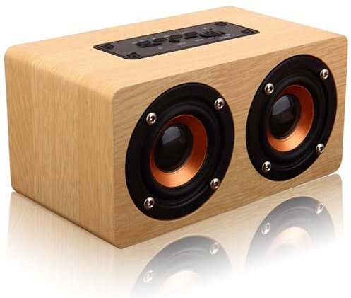 ulafbwur Mini Bluetooth Speaker 10W Retro Portable Mini USB Charging HiFi Wireless Speaker