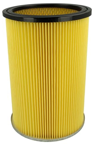 vhbw Faltenfilter kompatibel mit Thomas 15-300 ZA (... - 2010) Staubsauger - Filter, Patronenfilter, schwarz gelb