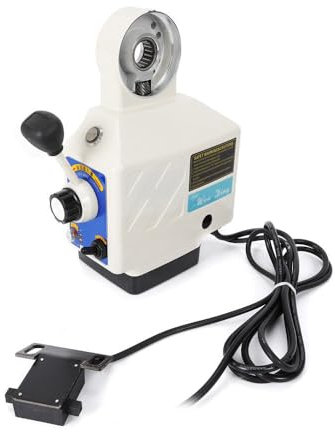 Tavolo per fresatrice ad asse X, 220 V, motore di avanzamento, asse X, con accessori per fresatrici, 135 lb.