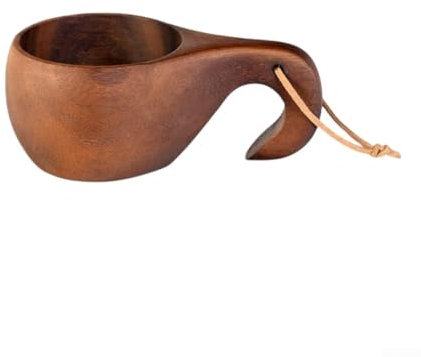 ARMYJY Taza de madera portátil para camping, estilo nórdico, taza de madera para café, té, leche (D), 014U8G324JH8U39358OMRP8
