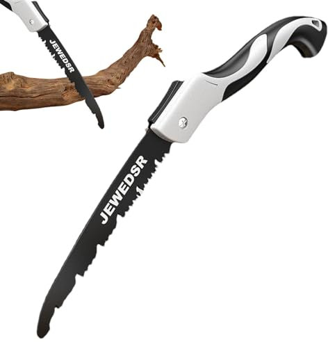 Tedious Klappbare Handsäge,Klappbare Astsäge - Camp Saw Astsäge | Überlebenssäge mit Sicherheitsverriegelung, Gartensäge, faltbare Säge für Camping, Baumbeschneiden, Garten, Bushcraft