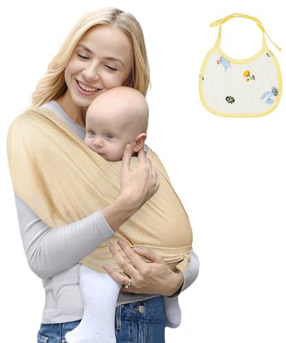 Aolso Porte porte bebe naissance certifiée, Echarpe de Portage Bebe, Echarpes de Portage réglable pour les Tailles, Porte-bébé confortable pour votre bébé, Matériau polyester