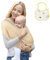 Aolso Tragetuch Baby, Verstellbare Ergonomische Babytrage, freihändige Babytrage, dehnbares Babytragetuch mit Babylätzchen, Tragetuch für Neugeborene – Babytrage