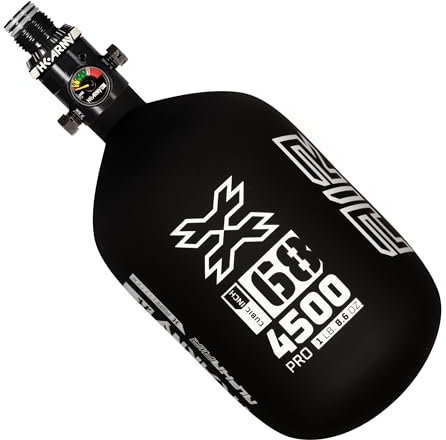 HK Army HPA Paintball Tank - Leichter Drucklufttank aus Alpha-Kohlefaser - 68CI/4500 PSI Shadow