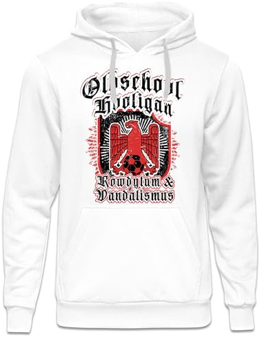 UGLYSHIRT Rowdytum & Vandalismus Herren Kapuzenpullover | Hooligan Pullover Deutschland Ultra Deutschland Hoodie EM WM Germany Hool Fußball | FB