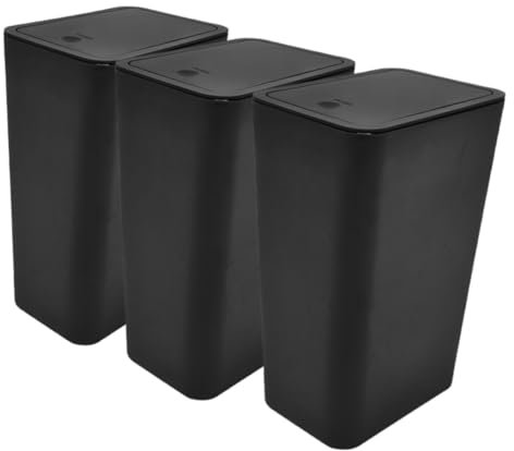 KOMBIUDA Schmaler Mülleimer Mit Druckdeckel Papierkorb Für Die Küche Badezimmer Mülleimer Mülleimer Für Den Haushalt Haushaltsmülleimer Dickes Material