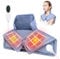Neck Heat Pad, Velvet Heated Neck Warmer for Pain with 10 Levels Temperature Adjustments, 3 Timer Setting, Foldable Heat Pads for Neck and Shoulder Pain Relief, Machine Washable (Blue)