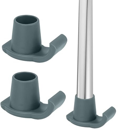 2Pcs Walker Skis Glides for Walking Frame, Universal Fit Walker Glide Skis, Rubber Walker Glides for Seniors, Essentials Walker Accessories Mobility Aid Accessory for Seniors