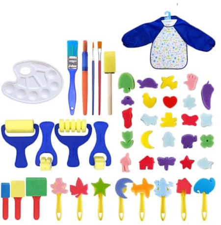 JEWEDECO Pintura De Graffiti Esponja y Pincel Herramienta De Arte para Regalos para Eventos