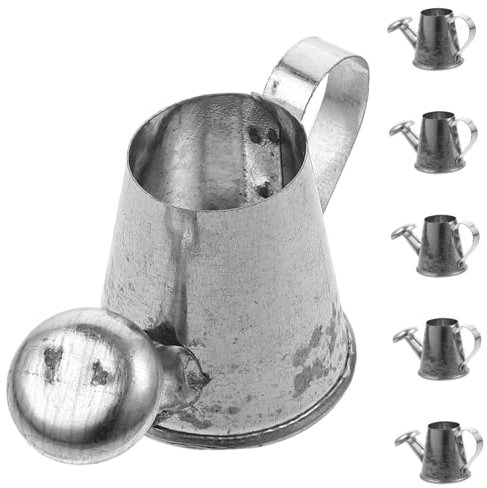 Supvox 1 Satz Mini-gießkanne Kinderzimmerdeko Dekoration Kinderzimmer Spielzeuge Für Miniatures Puppenhauszubehör Fantast Wasserkessel Für Miniatur-gartengießtöpfe Eisen 6st