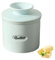 Pasdrucn Burriera in porcellana, 11 x 11 x 12 cm, per burro aromatizzato, in ceramica, con coperchio, in porcellana (azzurro)