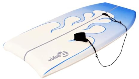 vidaXL Bodyboard Boogieboard Body Board Schwimmbrett Wellenbreit Blau EPS 94 cm