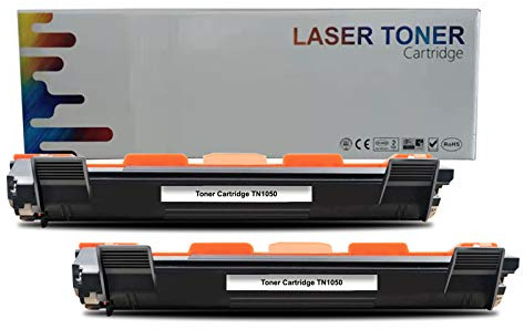 ZOOMTEC TN1050 Tonerkassette kompatibel mit Brother HL-1110 HL-1112 HL-1210W HL-1212W DCP-1510 DCP-1512 DCP-1610W DCP-1612W MFC-1810 MFC-1910 MFC-1910W(Farbe: Schwarz 2 Pack)