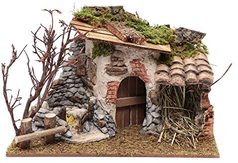 Holyart Casolare in Gesso con Olive per presepe 20x30x25 cm