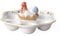 Villeroy & Boch – Spring Awakening Eierteller Hahn Und Henne 20 Cm Weiß/Bunt, Ostern Deko, Deko Ostern, Oster Deko, Premium Porzellan