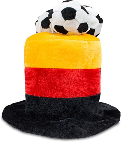 Gear Up Deutschland Fußball Fan Hüte Schwarz-Rot-Gelb in verschiedenen Varianten - passend zur Weltmeisterschaft WM 2018 Farbe Zylinder