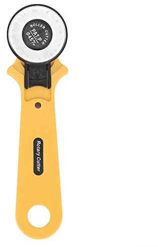 Akozon Taglierino A Lama Rotante Cutter Stoffa 45mm Cutter Circolare Professionale Taglierino Rotary Cutter Tagliare con Precisione e Facilità Stoffe e Carta