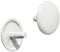 Gedotec Möbel-Abdeckkappen weiß RAL 9010 Schrauben-Abdeckungen Kunststoff Schrauben-Kappe rund | H1123 | Verschluss-Stopfen für Kopflochbohrung PZ2 | Ø 12 x 2,5 mm | 100 Stück - Abdeckstopfen rund