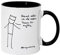 kriegundfreitag Tasse - Hiermit erkläre ich alle Anderen Tassen für ungültig - weißer Kaffeebecher| Premium Kaffeetasse, Z889625, 1 Stück (1er Pack), Weiß