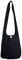 CCcollections Sling Bag Baumwolle – Große Boho Hippie Hobo Handtasche – 40 Drucke – Unisex Umhängetasche (Plain Black)