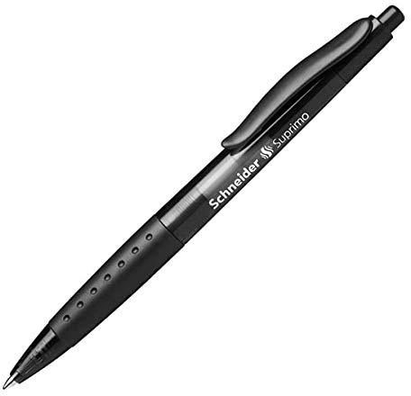 Suprimo Retractable Ballpoint Pen - Black - Medium Tip - Schneider
