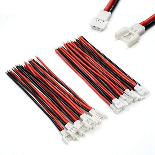 10 Paar 2,0 mm Spade 2P Kabel Stecker und Buchse für 1S Lipo Akku Ladedrohne Syma X5C X5SW SNAPTAIN S5C