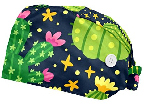 WEETIME Kaktus Grüner Kaktus Hut Working Hats Head Cover Unisex Cap für Herren Damen 2 Stück