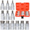 Drado 12pcs Steckschlüssel Satz, Inbus Nuss Satz, 1/2 Innensechskant, S2 Legierungsstahl Schraubendreher-Bits aus Legiertem Stahl, 5–22 mm Nuss Satz