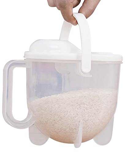 Cuenco para lavar arroz, arroz, colador con asa, accesorios para lavadora cocina, cuenco para lavar arroz, colador, cesta para lavar arroz, para lavar verduras, frutas, arroz, granos
