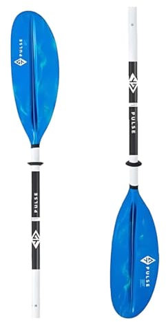 Aquatone Unisex – Erwachsene Paddel aus Aluminium für Kajak Pulse Kajakpaddel, hellblau, Standard