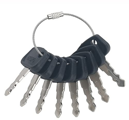 SMTHOME 8PCS Clé d'allumage 68920 Compatible avec Le Tracteur-Tondeuse Kubota RTV400 RTV500 RTV900 RTV1140 et Les tondeuses à Rayon de braquage zéro PL501-68920 Clé d'allumage pour véhicule RTV
