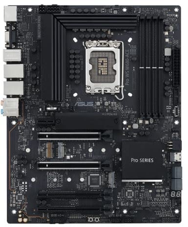 Pro WS W680-ACE Intel W680 LGA 1700 ATX Workstation Motherboard,2xPCIe 5.0x16 Slot,DDR5,ECC Memory,2x2.5 Gb LAN,3X M.2 Slots,USB 3.2 Gen 2x2 Front Panel,SlimSAS,BMC Header,Thunderbolt 4Header,ACCE.