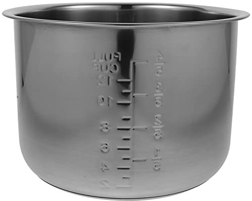 BESTonZON Reiskocher-Innentopf Elektrische Kochtopf-Ersatzfunktion Reiskocher-Innentopf Innentopf-Ersatz Reiskocher-Stahl-Innentopf Reistopf Silber