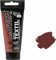 Krevo Art Stoffmalfarben Stofffarben Waschfest Textilfarbe schoko braun Acrylfarbe Wasserbasis | 60ml Tube | Textilfarbe waschmaschinenfest zum Fixieren | Deckend für helle und dunkle Stoffe