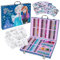 Disney Princesa Set Maletin - Rotuladores, Lápices de Colores, Crayones - Más de 130 Piezas - Estuche de Suministros de Arte (Multicolor Frozen)