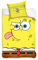 Carbotex Spongebob-Gesicht Set aus Einzelbettbezug und Kissenbezug