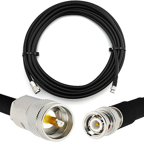 RANGEFUL 10m BNC-Stecker auf PL259 UHF-Koaxialkabel — HF-400 (LMR-400-äquivalent) — für HAM CB-Radioantennen-Analysator WiFi SWR Meter Amateur Kurzwelle RF
