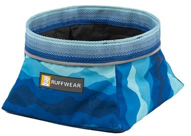 RUFFWEAR Quencher Gamelle Pliable pour Chien - Gamelle à Eau et Nourriture pour Chien - Gamelle de Voyage antidérapante - Légère et Pliable - Gamelle pour Animaux de Compagnie - Coastal Mountains