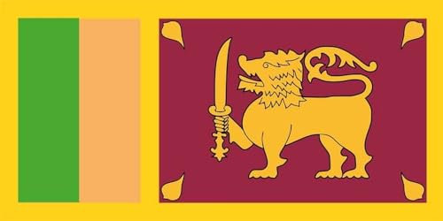 Aufkleber Sri Lanka Flagge Fahne 8x5 cm Autoaufkleber Sticker