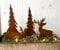 LB H&F 4er Set ROSTSTECKER Elch/Bäume Adventsdeko Weihnachtsdeko Gartendeko Edelrost Tannenbaum Dekoration Hirsch Dekofigur Adventskranz Herbst Winter Metall Rost