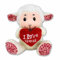 BEMIRO Kuscheltier Schaf mit Herz I Love You - ca. 15 cm